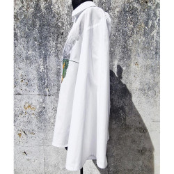 copy of 'Blue Floral Sasakia' Botanical Butterfly Print Shirt