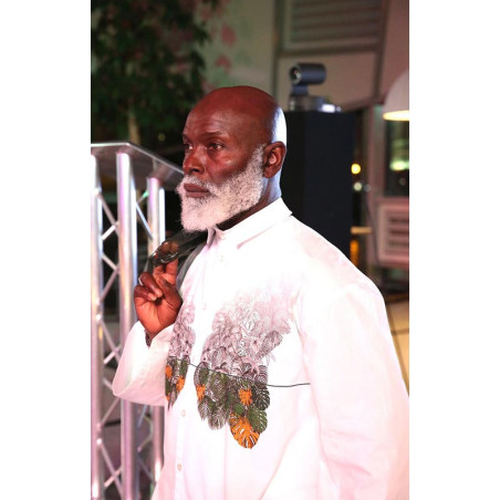 copy of 'Blue Floral Sasakia' Botanical Butterfly Print Shirt